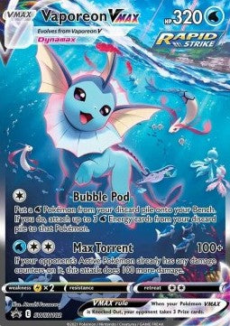 182 Vaporeon Vmax - SWSH Black Star Promos