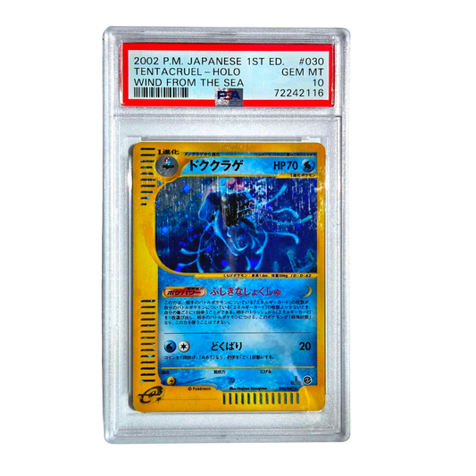 2002 First Edition Tentacruel Holo - Wind From The Sea - PSA 10