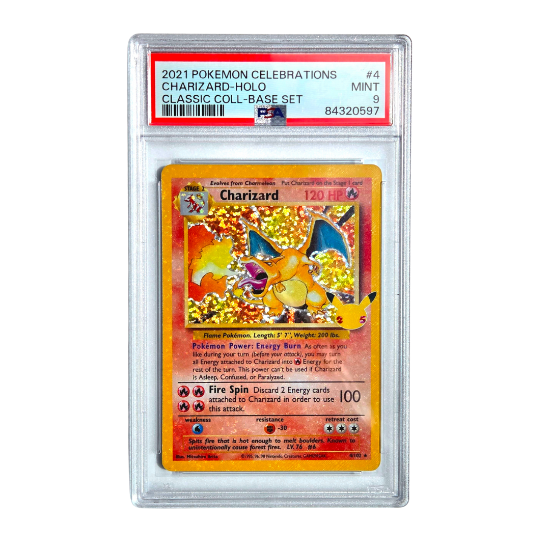 2021 Charizard Holo - Celebrations Classic Collection Base Set - PSA 9