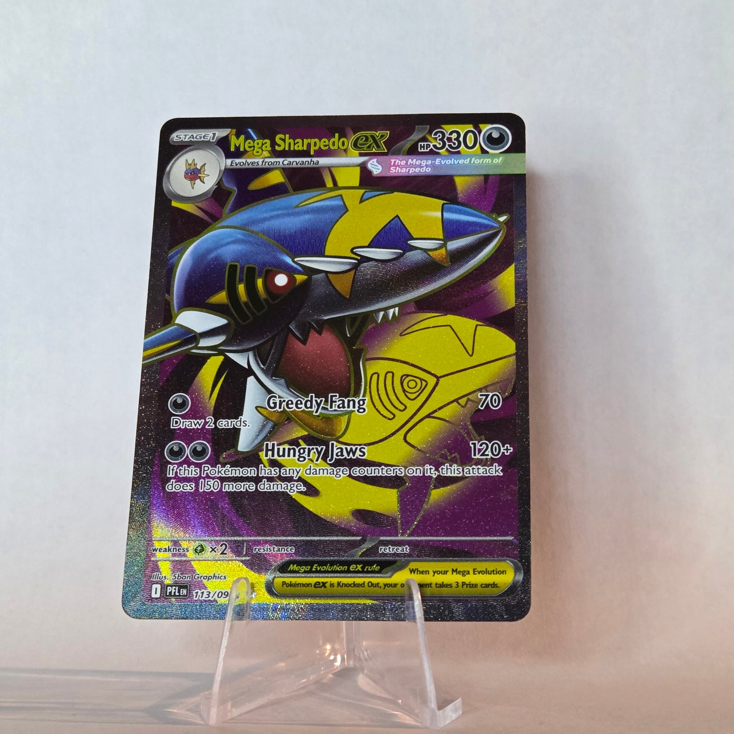 Mega Sharpedo ex (Full Art) #113 - Phantasmal Flames