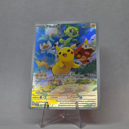 Pikachu #027 - Paldea Evolved ETB Black Star Promo