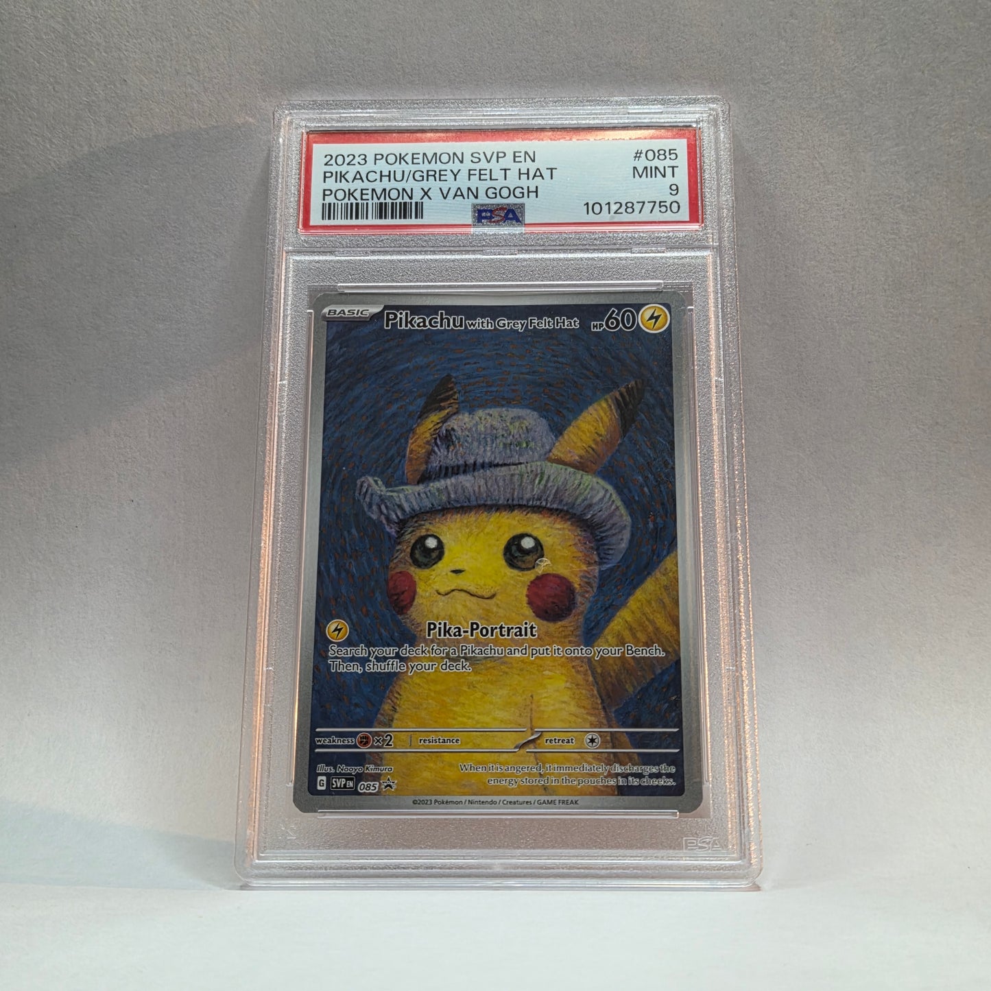 Pikachu with Grey Felt Hat #85 Black Star Promo (PSA 9)
