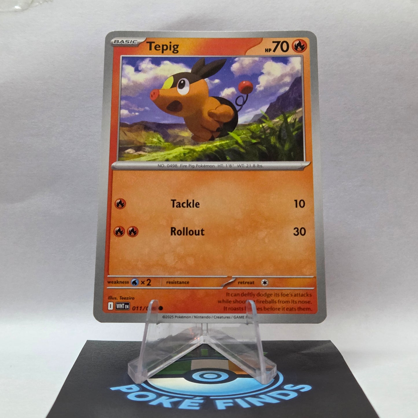 Tepig #011 - White Flare