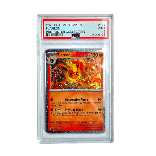 2025 Flareon - Prismatic Evolutions Poster Collection Promo- PSA 9