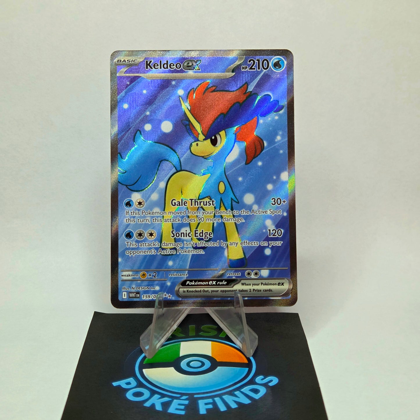 Keldeo ex #159 (Full Art) - White Flare