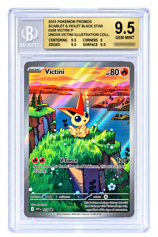 208 Victini Black Star Promo - Beckett 9.5