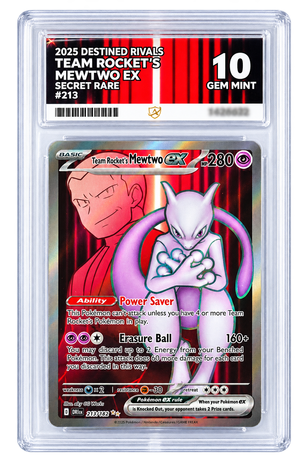 213 Team Rocket's Mewtwo EX - Destined Rivals Ace 10