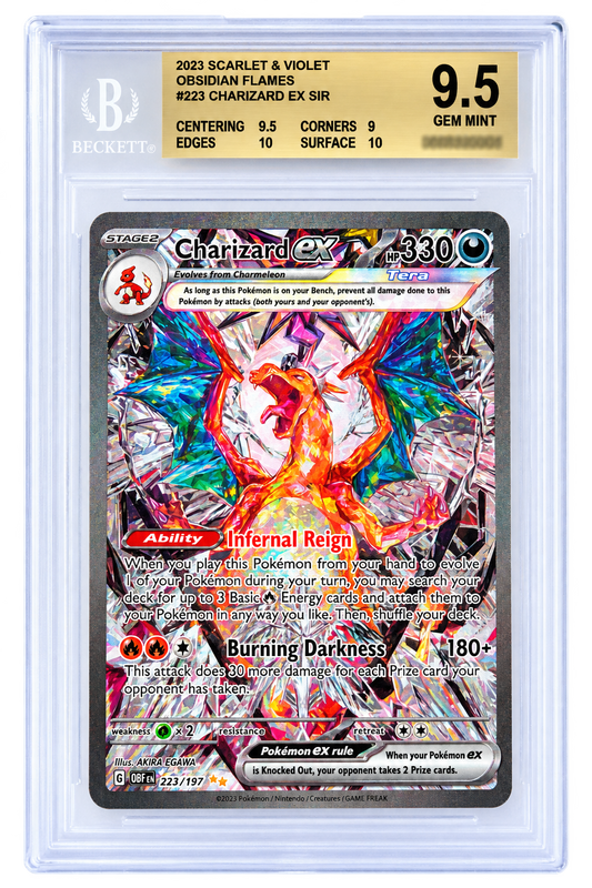 223 Charizard - Obsidian Flames - Beckett 9.5