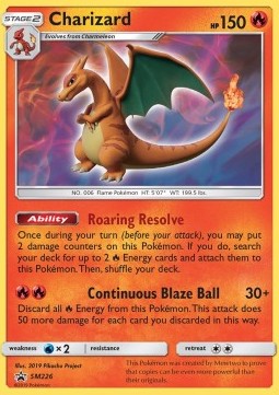 226 Charizard - Sun & Moon Black Star Promo