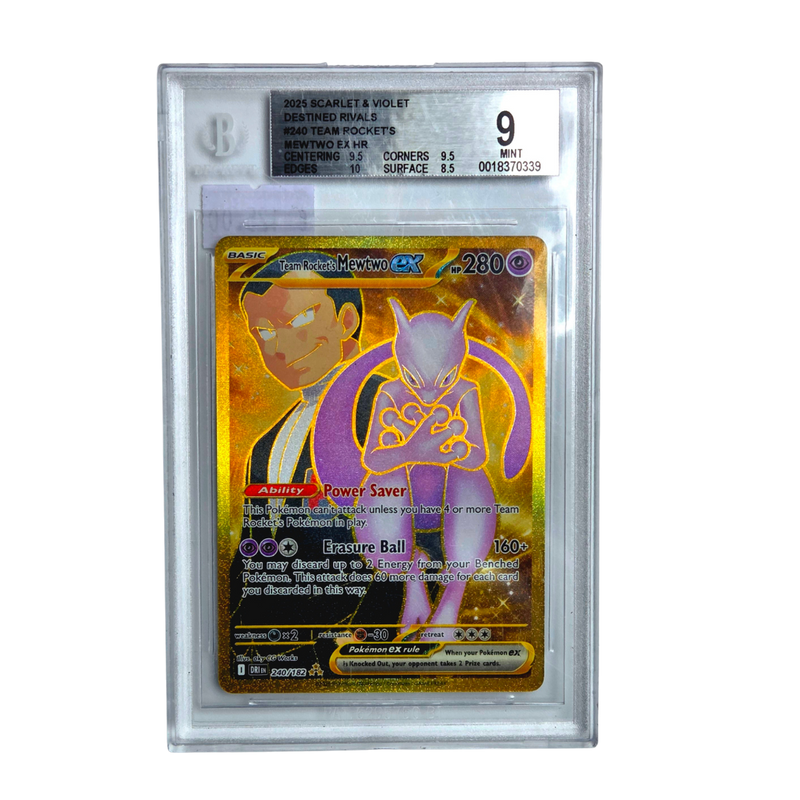 240 Team Rocket's Mewtwo - Destined Rivals - BECKETT 9