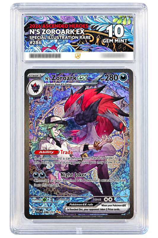 286 N's Zoroark ex - Ascended Heroes - ACE 10 (GEM MINT)