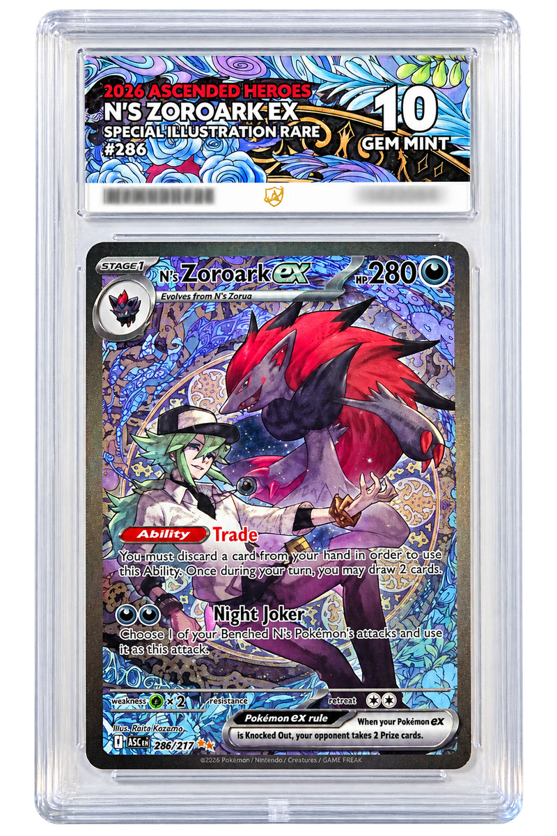 286 N's Zoroark ex - Ascended Heroes - ACE 10 (GEM MINT)