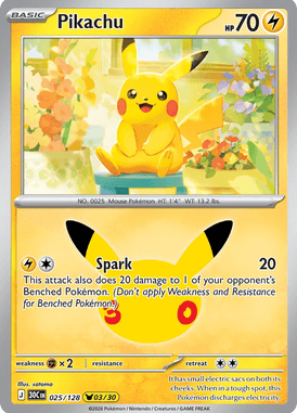 025 Pikachu - 30th Celebration