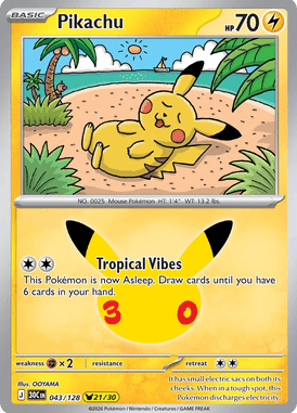 043 Pikachu - 30th Celebration