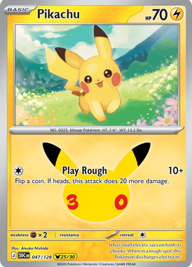 047 Pikachu - 30th Celebration