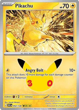 052 Pikachu - 30th Celebration