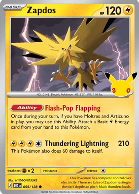 055 Zapdos - 30th Celebration