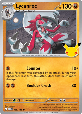 085 Lycanroc - 30th Celebration
