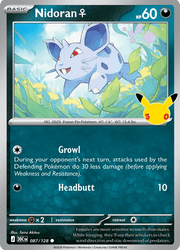 087 Nidoran♀ - 30th Celebration