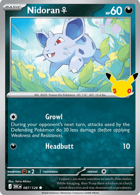 087 Nidoran♀ - 30th Celebration