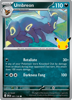091 Umbreon - 30th Celebration