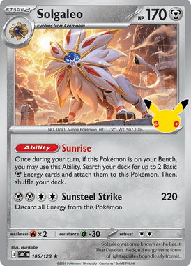 105 Solgaleo - 30th Celebration