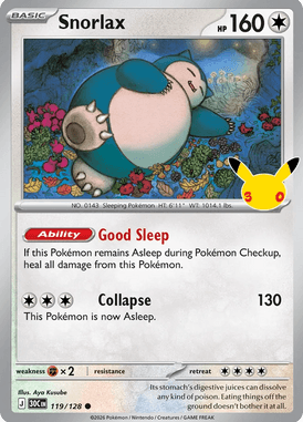 119 Snorlax - 30th Celebration