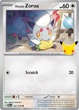 122 Hisuian Zorua - 30th Celebration