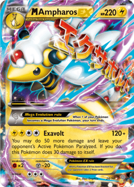 M Ampharos-EX – Ancient Origins AOR 28