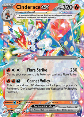 038 Cinderace ex - Ascended Hereos