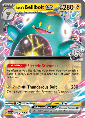 070 Iono's Bellibolt ex - Ascended Hereos