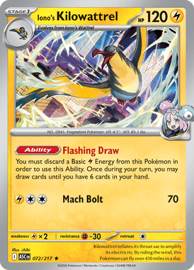 072 Iono's Kilowattrel - Ascended Hereos