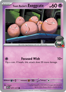 077 Team Rocket's Exeggcute - Ascended Hereos