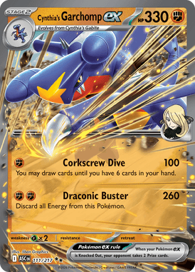 111 Cynthia's Garchomp ex - Ascended Hereos