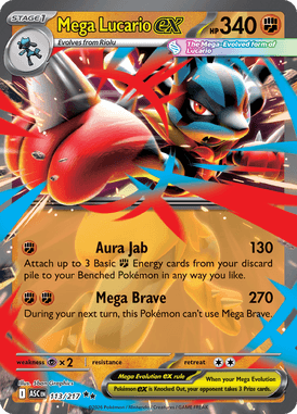 113 Mega Lucario ex - Ascended Heros