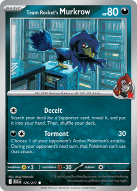 126 Team Rocket's Murkrow - Ascended Hereos