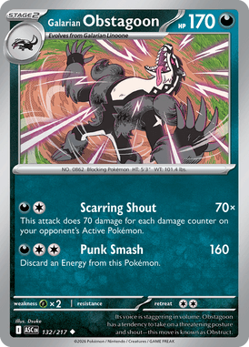 132 Galarian Obstagoon - Ascended Hereos