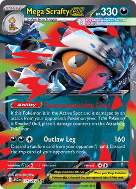 135 Mega Scrafty ex - Ascended Hereos