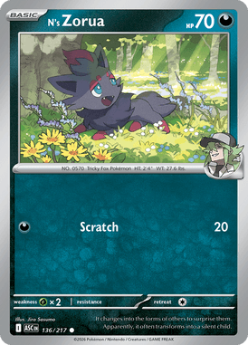 136 N's Zorua - Ascended Hereos