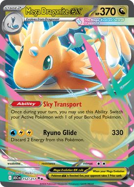 152 Mega Dragonite ex - Ascended Heros