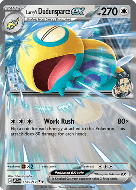 164 Larry's Dudunsparce ex - Ascended Hereos
