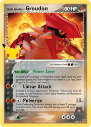 CC11 Team Magma's Groudon F - Celebrations