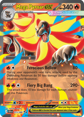 15 Mega Pyroar ex – Chaos Rising