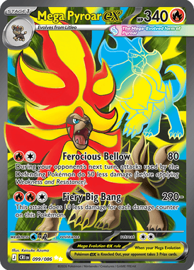 99 Mega Pyroar ex – Chaos Rising