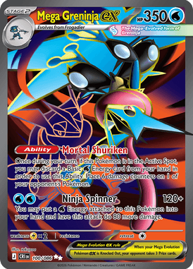 100 Mega Greninja ex – Chaos Rising