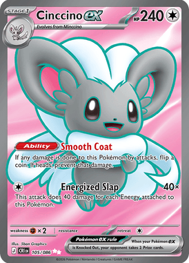 105 Cinccino ex – Chaos Rising