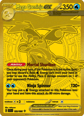 122 Mega Greninja ex – Chaos Rising