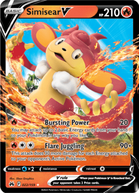 Simisear V R Basic Double Rare $0 – Crown Zenith CRZ 22