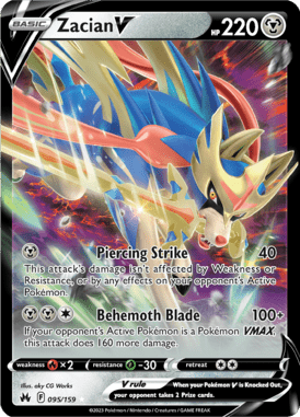 Zacian V – Crown Zenith CRZ 95