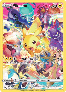 160 Pikachu  – Crown Zenith